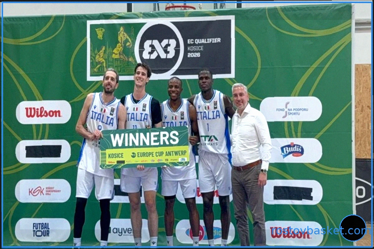 Мужская сборная Италии 3x3 обыграла Португалию (21-14) и вышла в Антверпен. Женская сборная выбыла