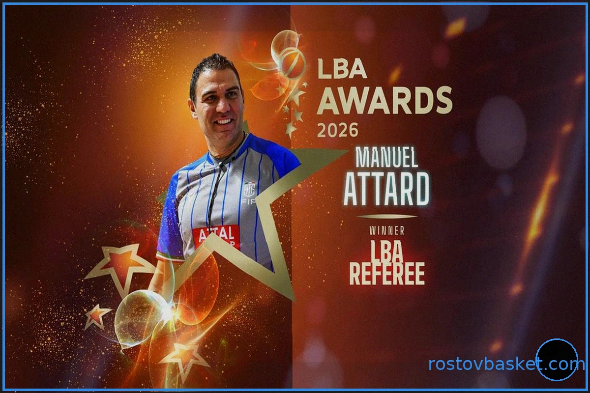 LBA Awards 2026: Мануэль Аттард признан Судьей Года LBA